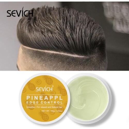 Sevich Fashion 100g Fruit Hair Pomade Strong Hold high shine style Refreshing Pomade Hair wax coconut oil wax For Hair Styling