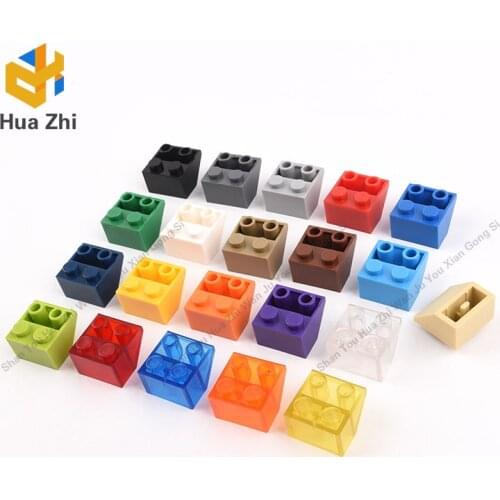 Building Blocks Parts 3660 10PCS Slope Inverted 45degrees 2x 2[Ovoid Bottom Pin, Bar-sized Stud Holes] LEGOING MOCS Education