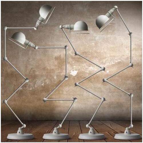 Modern retro Loft segment type mechanical arm floor lamp E27 110-240V for Home Parlor Dining Room