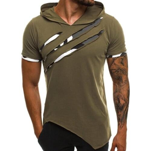 XIPENG Men's T-shirts With A Hood