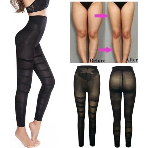 Women Shapewear Anti Cellulite Compression Leggings Leg Slimming Body Shaper High Waist Tummy Control Panties Thigh Slimmer