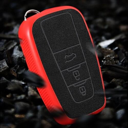 2019 new plastic + leather car key cover For Toyota CHR C-HR Camry Prius Prado Corolla RAV4 2016-2018 2 3 Buttons Accessories
