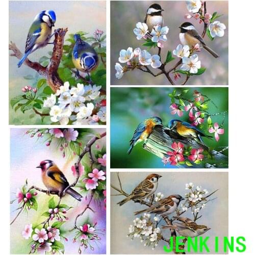 5d Diamond Painting Animal Bird Diamond Embroidery Full Drill Square Picture Of Rhinestones Home Decoration gift jenkins