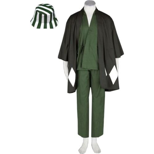 Anime BLEACH Urahara Kisuke Cosplay Costumes Set Halloween Christmas Costumes for Adults Deguisement for Carnaval