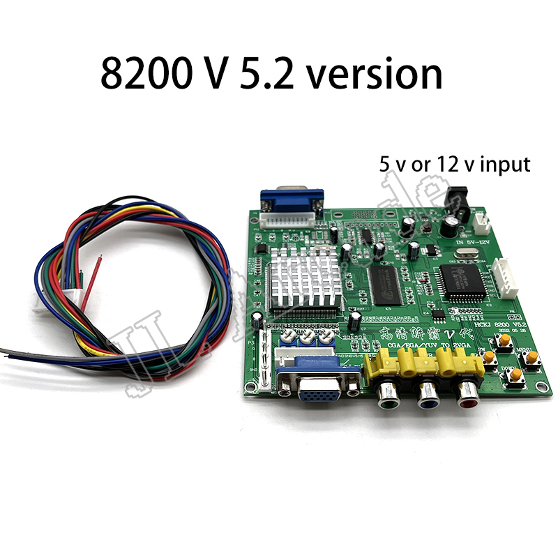 GBS8220 Arcade Game CGA/YUV/EGA/RGB Signal to VGA HD Video Converter Board (Dual Output) Non-Shielded Protection