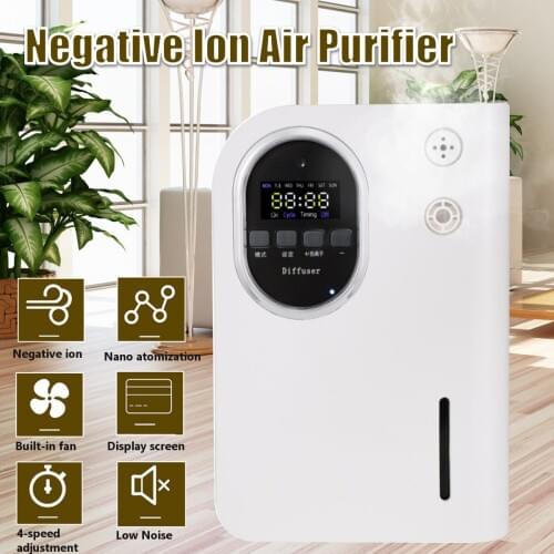 Fragrance Diffuser Negative Ion Air Purifier Essential Oil Air Ionizer with Timer Funciton and LCD Display for Home office hotel