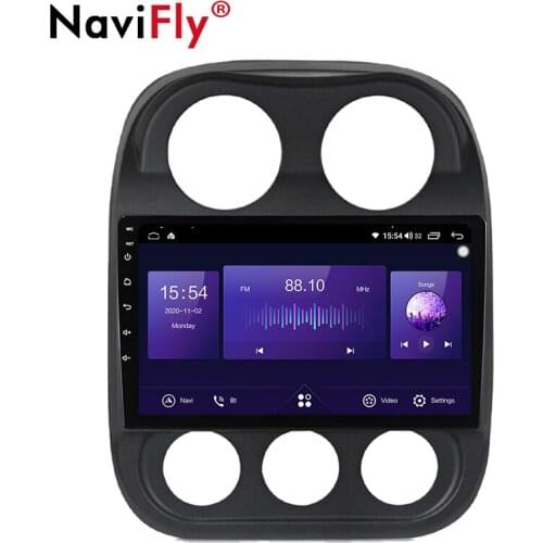 New 6GB+128GB Octa Core QLED 1280*720 Android 10 Car Radio Navigation GPS Player For Jeep Compass 1 MK 2009-2015 No 2 Din DVD