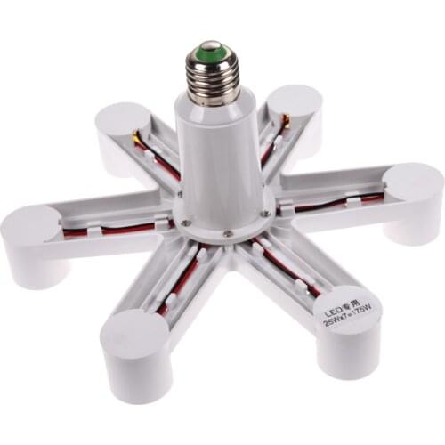 1 To 4/7 e27 Lamp Holder E27 Socket Base LED Lamp Light Socket Base Bulb Splitter Holder Converter Dropshipping