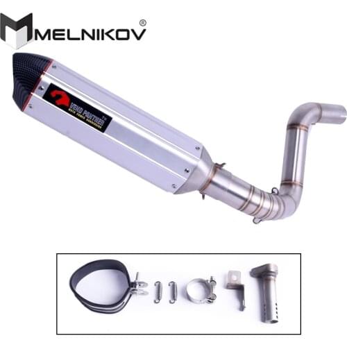 DUKE200 DUKE250 DUKE390 Motorcycle Exhaust Middle Pipe Slip-On For KTM DUKE125 DUKE 200 DUKE 250 DUKE 390 2012-2017 Exhaust