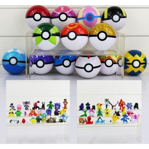7CM 13Pcs + 13Pcs ABS Action Figures Toys Super Collection Model Ball Dolls