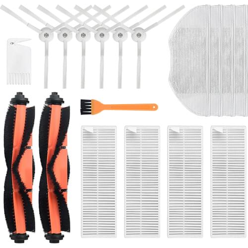 Hepa Filter Main Brushes Side Brush for Xiaomi Mijia G1 Sweeping Robot Vacuum Cleaner Triangle Brush Cleaning Pad Mop Cloth