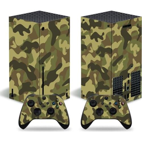 Camouflage For Xbox Series X Skin Sticker For Xbox Series X Console and 2 Controllers Gamepad Vinyl Skin Sticker Decal