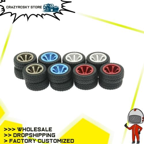 RCAWD 4PCS Alloy Rim Rally Wheel For Rc Model Car 1/28 Wltoys K969 K989 P929 Drift Rally Bigfoot Kyosho Mini-Z Mini-Q k989-53