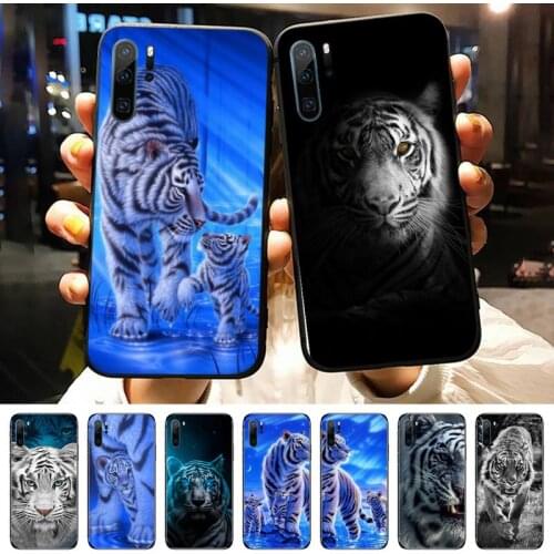 Angry white tiger cool Phone Case Funda For Huawei P40 P10 P20 P30 Lite 2016 2017 2019 plus pro P smart