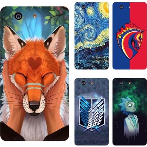 Soft TPU for Sony Xperia Z3 Compact Case Cover Silicon for Sony Xperia Z3 Mini M55W D5803 Painting Back Protective case