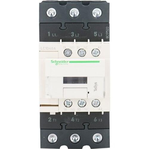 New Authentic LC1D40AU7C Coil 240VAC 50/60hz Three-level Contactor Standard Tesys D Everlink Terminal Block 40A Load 11KW-220V