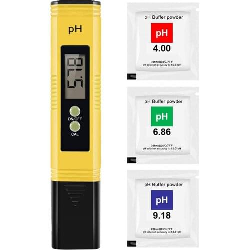 PH02 Pen Water Quality Tester PH-Testpen LCD Monitor 0.01 PH High Precision Portable Filter Fourth Generation ATC PH Meter