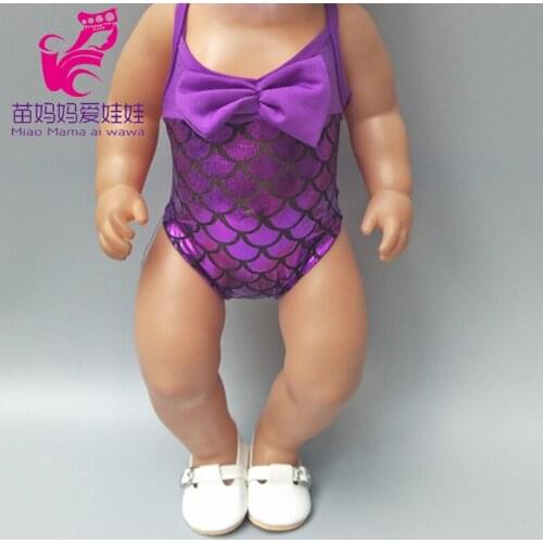 Fits for 43cm baby dolls swimming wear bikini Mermaid also suit for 18 inch girl dolls