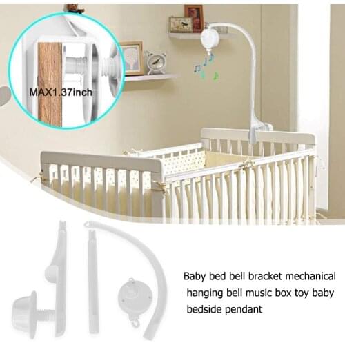 Baby Crib Bed Bell Toy Bracket Holder Toy Arm Bracket Wind-up Music Box Hanging Stand Plush Pendant Bracket 66 * 33cm