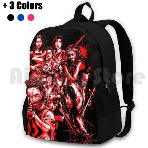 Walkers Outdoor Hiking Backpack Waterproof Camping Travel The Walking Dead The Walking Dead Walking Dead The Walking Dead Comic