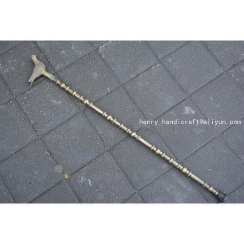 Rare Old Chinese old coppercane\walking stick,bird,exquisite designs,Hand-carved,Ancient,free shipping