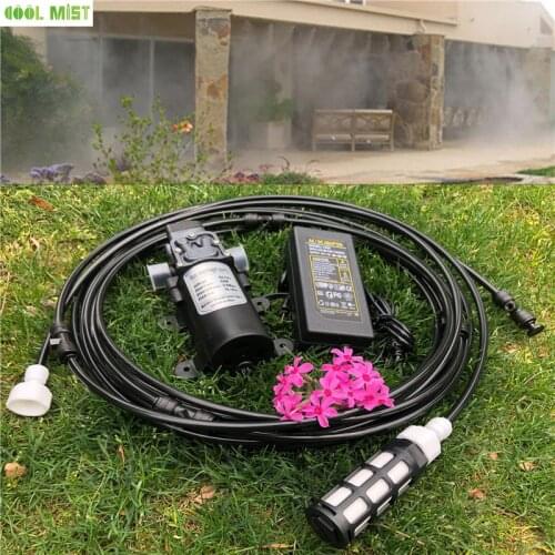 S037 New Design Portable Home Garden Line Sprayer Pest Control Fogging Sprayer 6M Misting with DC Water Pump Set