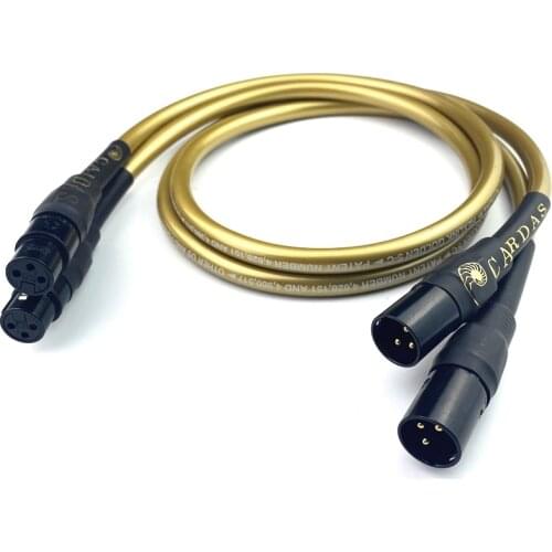Pair Cardas Hexlink Golden 5-C Gold Plated XLR Balanced Cable
