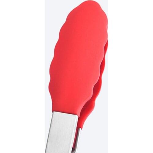 1pcs BBQ Tongs Ergonomic Handle Heat Resistant Metal Food Serving Grill Food Tongs for kitchen accessories cocina accesorio