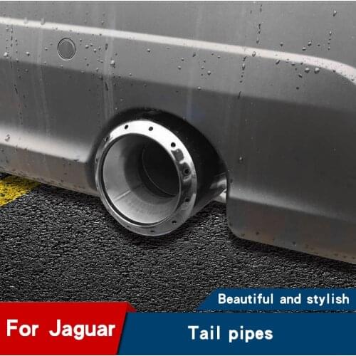 Car exhaust pipe tail throat for land rover evoque for jaguar f pace accessories muffler silencer