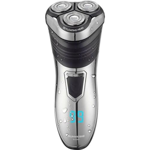 High quality 110v electric man shaver 220v smart razor 3D fast charge rs990 beard clipper water proof