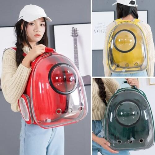 VOW Pets High Quality Transparent Bubble Recycled Outdoor Travel Space Capsule Astronaut Breathable Dog Cat Pet Carrier Backpack