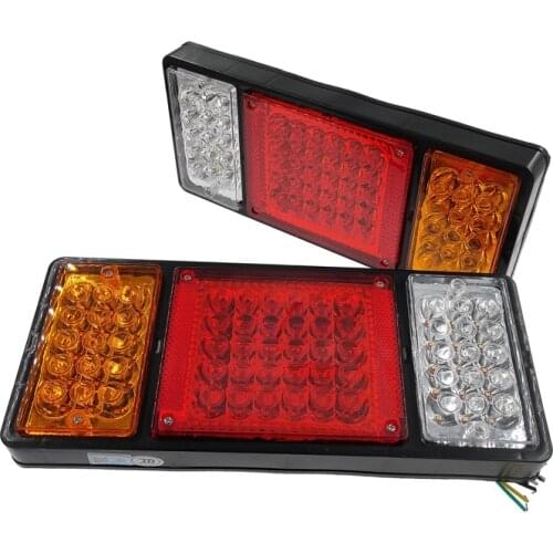 Waterproof LED car tail light trailer truck rear lamps 12V 24V stop reverse safety indicator lights 0.2mA