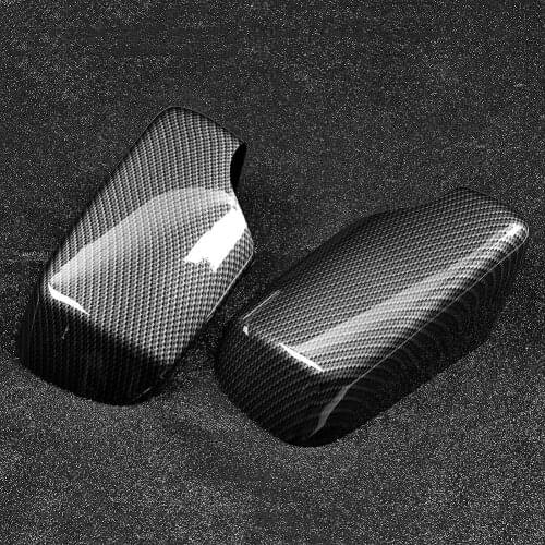 Carbon Fiber Style Door Wing Mirror Protector Add on Side Rearview Cover for BMW E46 1998 1999 2000 2001 2002 2003 2004 2005