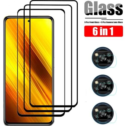 Camera Screen Protector For Xiaomi Poco M3 Pro 5G X3 NFC Protective Glass Xiomi X 3 Xaomi Poco F3 Tempered Film On PocoX3 PocoM3