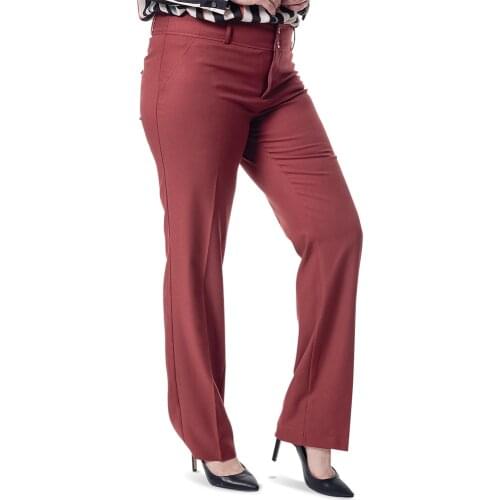 Hanezza Plus Size Women Gabardine Closed Pocket Pants (56 EU)