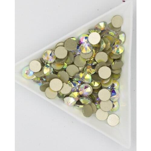 8 big + 8 small 2088 Cut Facets Nail Rhinestone Crystal AB Flatback Non Hotfix Rhinestones Decoration Crystal Stones