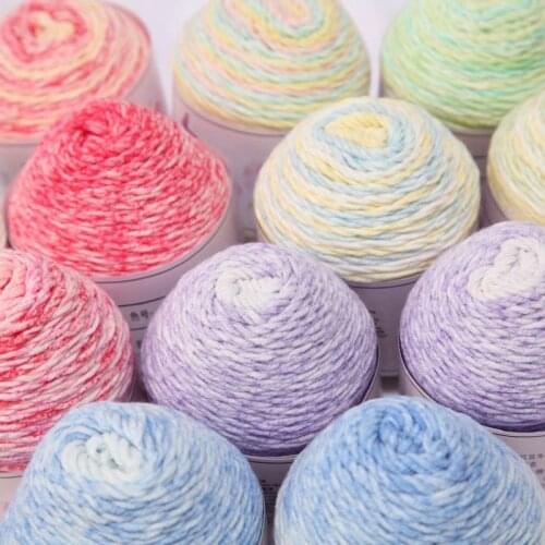4pcs Soft Milk Cotton Yarn For Baby Hand Knitting Crochet Yarn for DIY Sweater Sock Scarf Hat