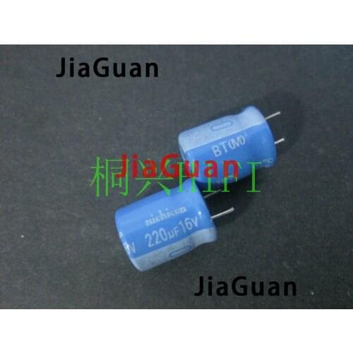 20pcs NICHICON BT 16v220uf 10x12.5MM Aluminum electrolytic capacitor bt 125 degrees 220uF/16v military industrial 220UF 16V