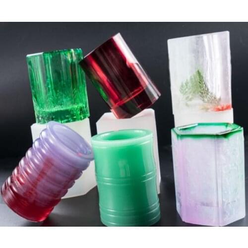 Big New Transparent Silicone Mould Dried Flower Resin Decorative Craft DIY Storage Pen holder Mold epoxy resin molds for jewelry