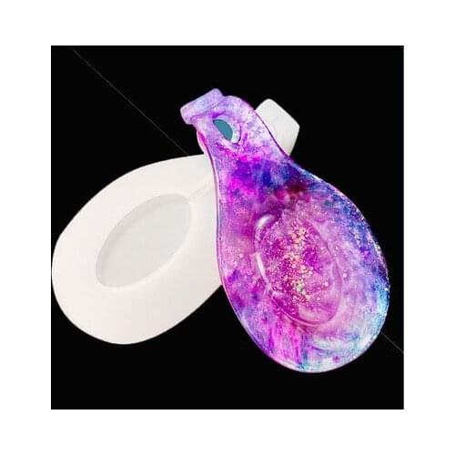 Large Spoon Holder Tray Silicone Mold for DIY handmade Resin Crafts accessories Decoartion