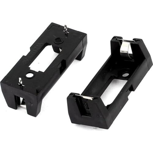 100PCS/LOT CR123A CR123 16340 Lithium Battery Holder Box Clip Case with PCB Pins Solder Mounting Lead PCB Mount wholesale