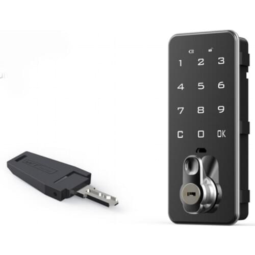 Electric Touch Keypad Password Code Number Cabinet Drawer Lock With Key For cabinet drawer Mailbox access control