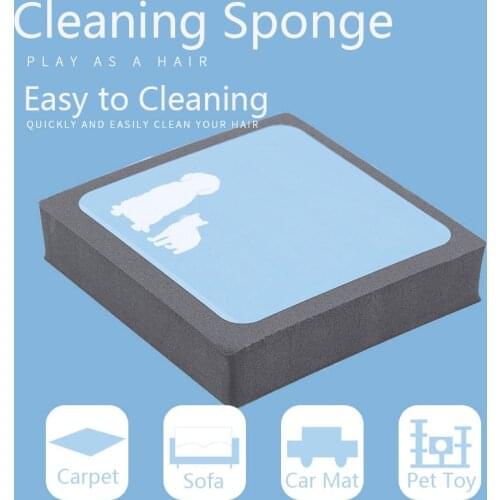 Pet Hair Cleaning Sponge Static Electricity Cat Dog Brush Animal Hair Remover Cleaner Household Sofa Seat Bed Mat Cleaning Tools