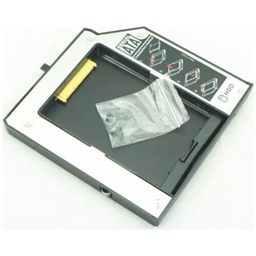 New dedicated 2nd HDD SSD Caddy for IBM Lenovo ThinkPad R400 R500 W700 W700ds W701 W701ds Hard Drive Case With bezel