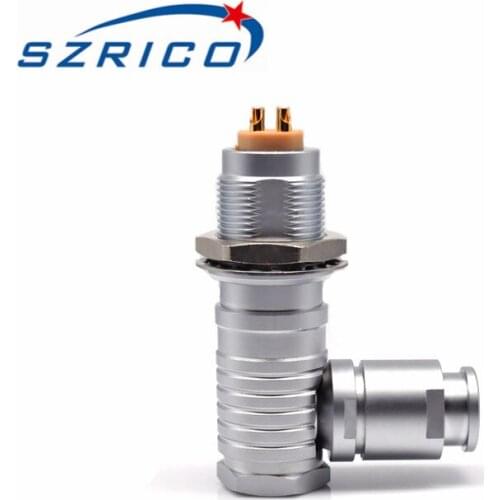 M15 2B FHG 2 Pin Elbow Plug Male female socket Automotive push pull cable wire Connector