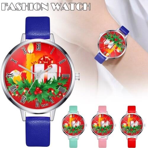 Fashion Cartoon Quartz Watches Faux Leather Strap Watch Xmas Gifts Watches TT@88