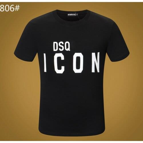 DSQ PHANTOM TURTLE Mens Short Sleeve Logo Series Graphic T-Shirt Men Fashion Print Cotton Tees Breathable Quality Tops D806996