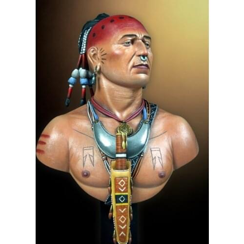 New Unassembled 1/10 warrior man with shield bust Resin Figure Unpainted Model Kit