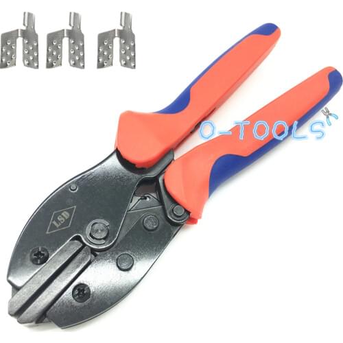 Ratchet crimper crimping tools for non-insulated carbon heating film warm flooring clamp connector terminal crimping plier LY-02