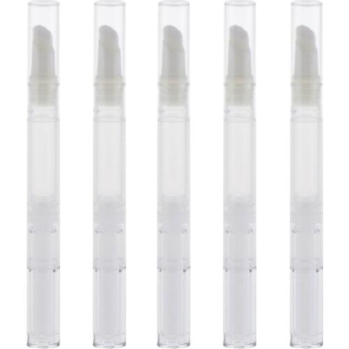 Nail Polish/Cuticle Oil Container Empty Pen with Brush Travel Portable